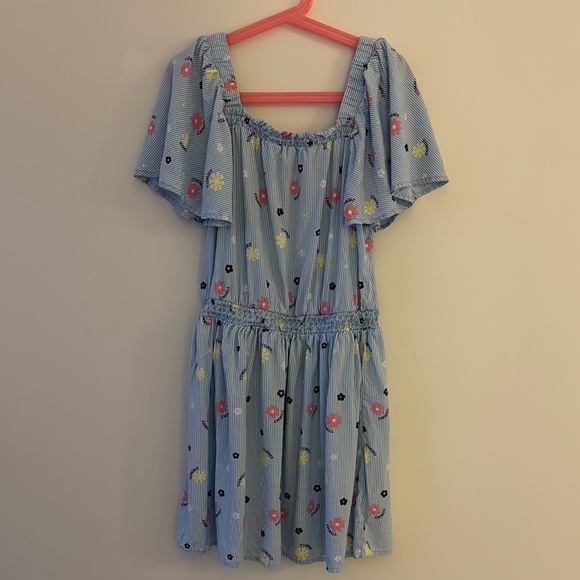 Tommy Hilfiger Blue Floral Kids Dress - Picture 1 of 3